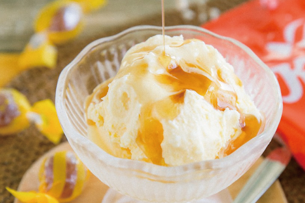 カンロ飴シロップがけアイス