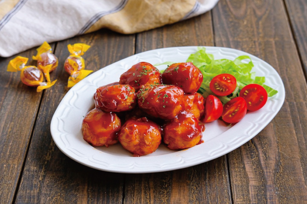 揚げずにヘルシー！こく旨ミートボール