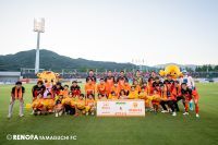カンロ×レノファ山口FC「カンロ冠マッチ2025」を実施！　 ～創業の地 光市の社員と家族94名を試合観戦に招待し、70周年を迎えるカンロ飴を使ったグルメ企画など実施～