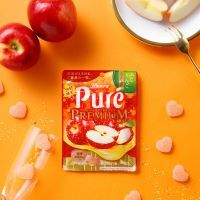 “ふじりんご×スパークリング”のさわやかな甘ずっぱさが染みわたる　カンロ「ピュレグプレミアムふじりんごスパークリング」新発売　～濃密ジュレがとろけだす、ご褒美のひと粒～